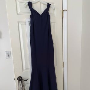 Navy Mermaid Formal Dress